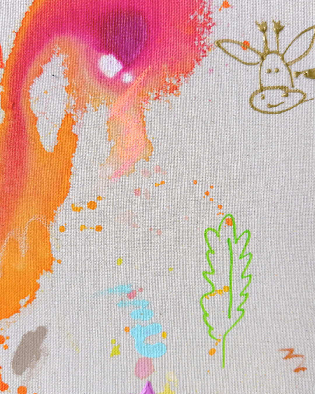 ICH WÜNSCH DIR Giraffe 40x50cm