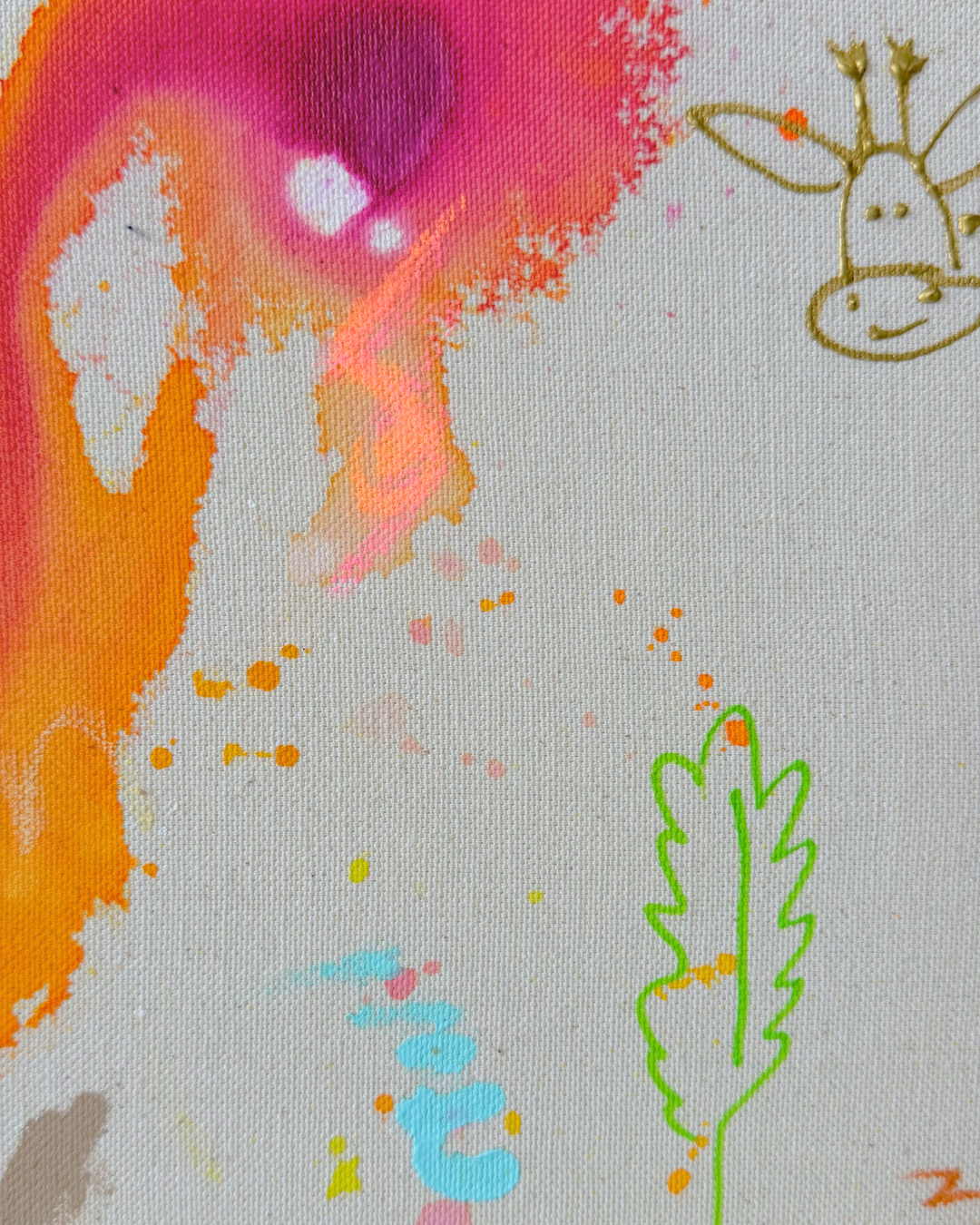 ICH WÜNSCH DIR Giraffe 40x50cm