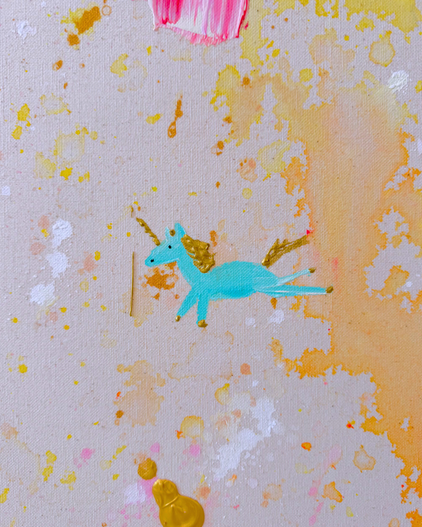 TODAY IS A GIFT, OPEN IT 120x120cm