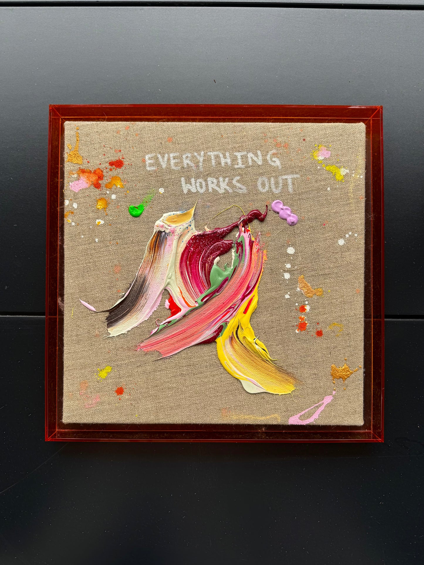 EVERYTHING WORKS OUT 33x33cm