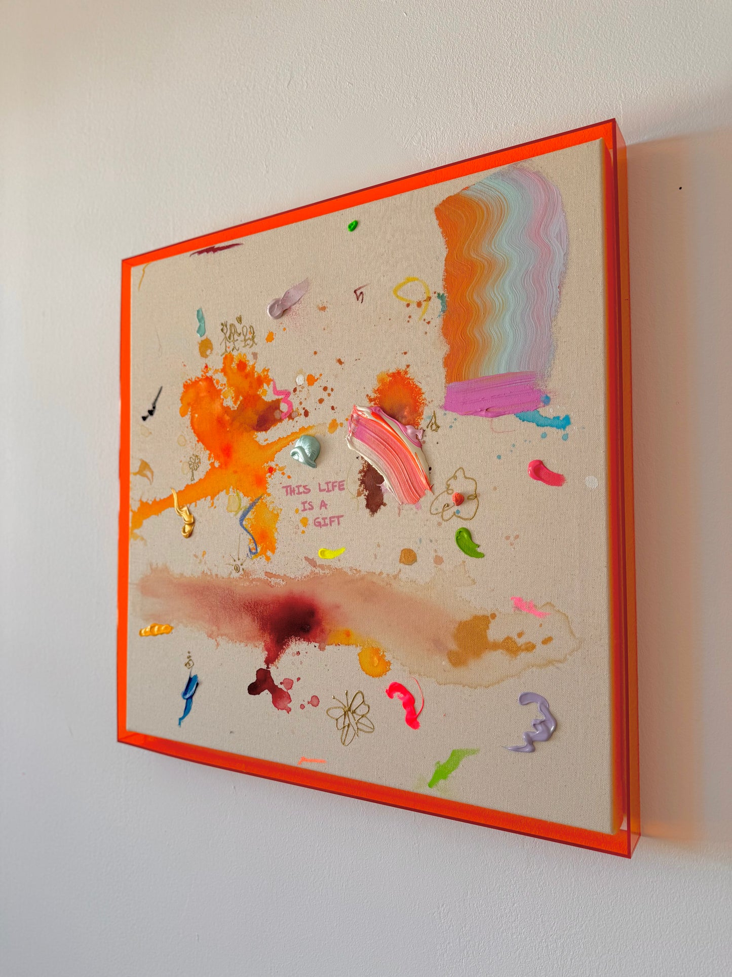 THIS LIFE IS A GIFT 60x60cm extra tief