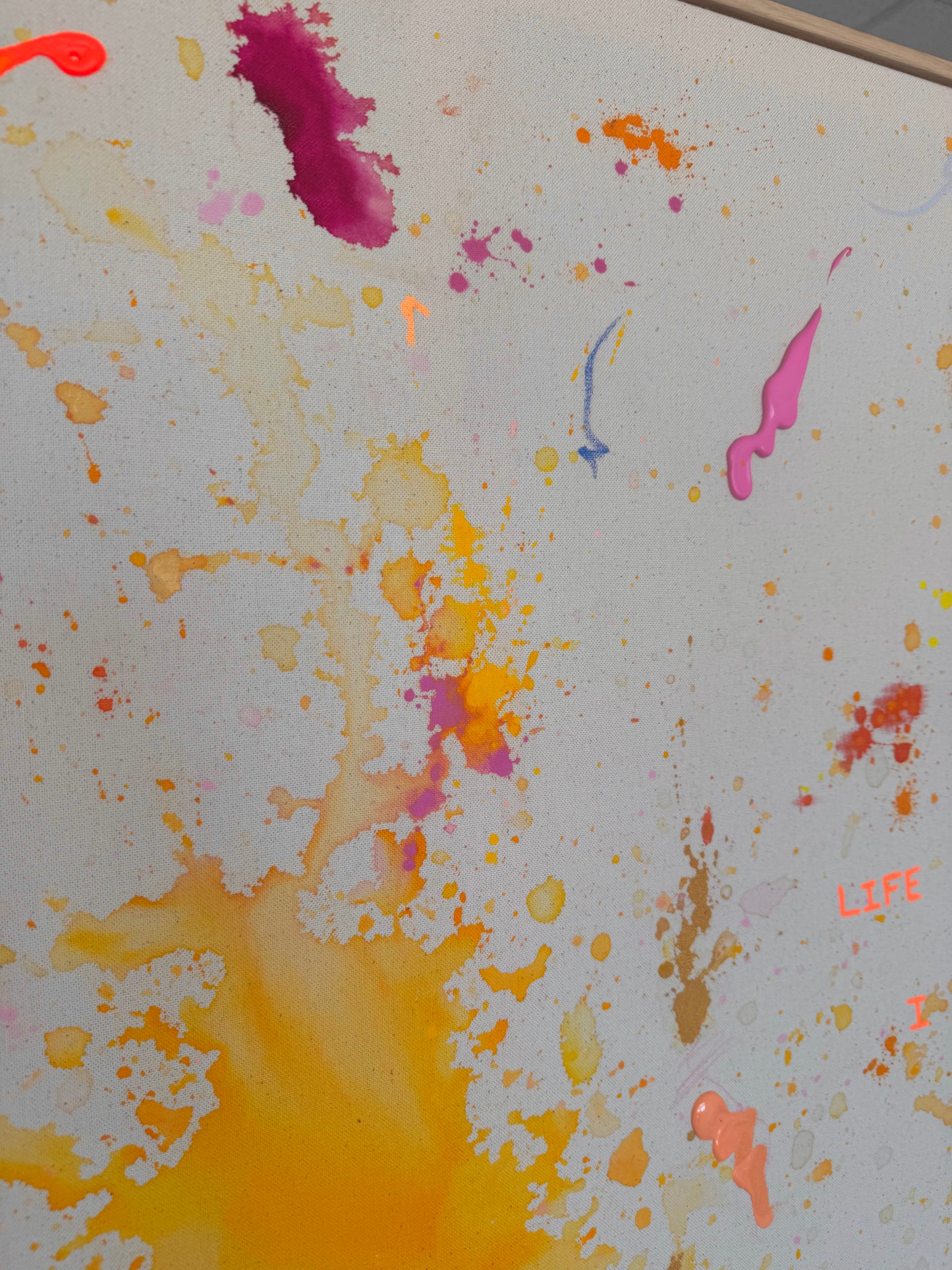 LIFE IS BEAUTIFUL & I HAVE TIME 180x140cm EXTRA TIEF
