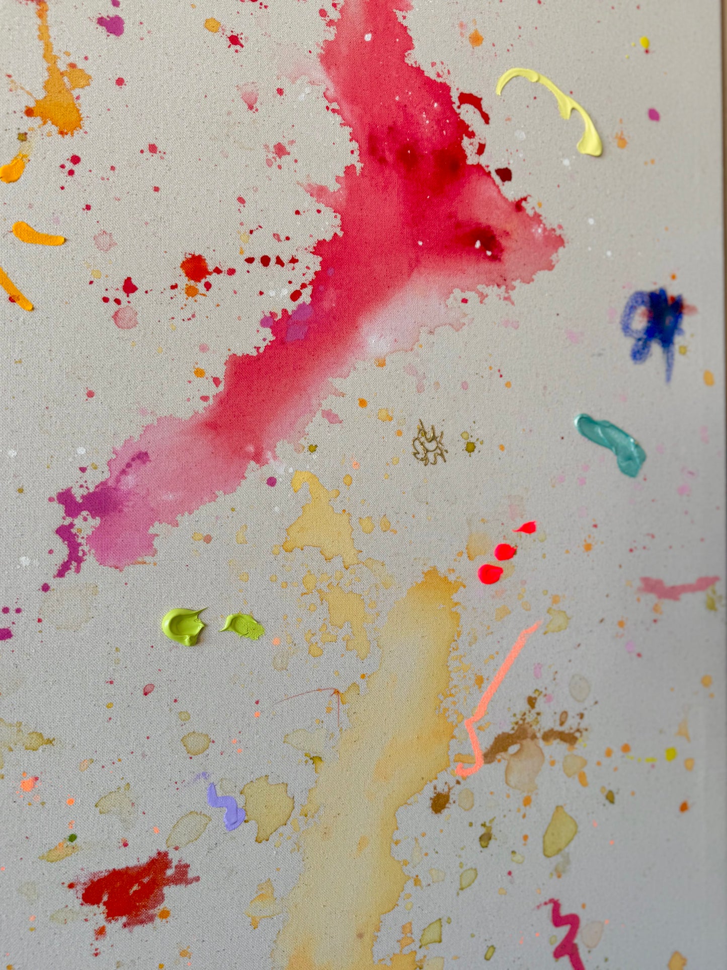 LIFE IS BEAUTIFUL & I HAVE TIME 180x140cm EXTRA TIEF