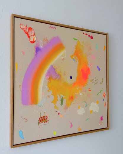 LOOK AT ALL THE MAGIC 70x70cm
