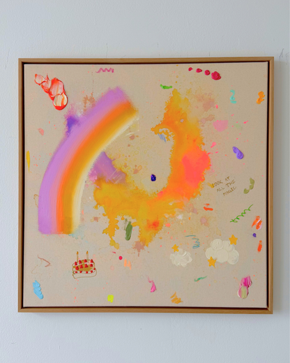 LOOK AT ALL THE MAGIC 70x70cm