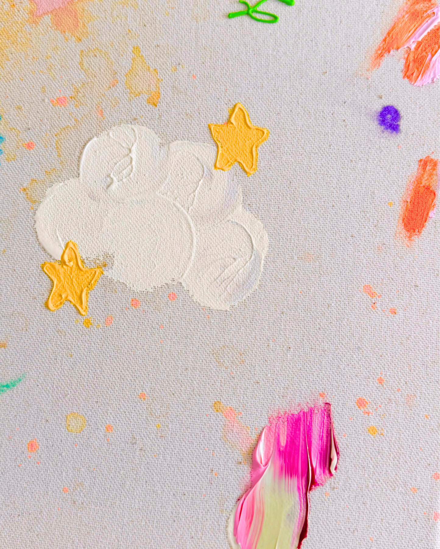 LOOK AT ALL THE MAGIC 70x70cm