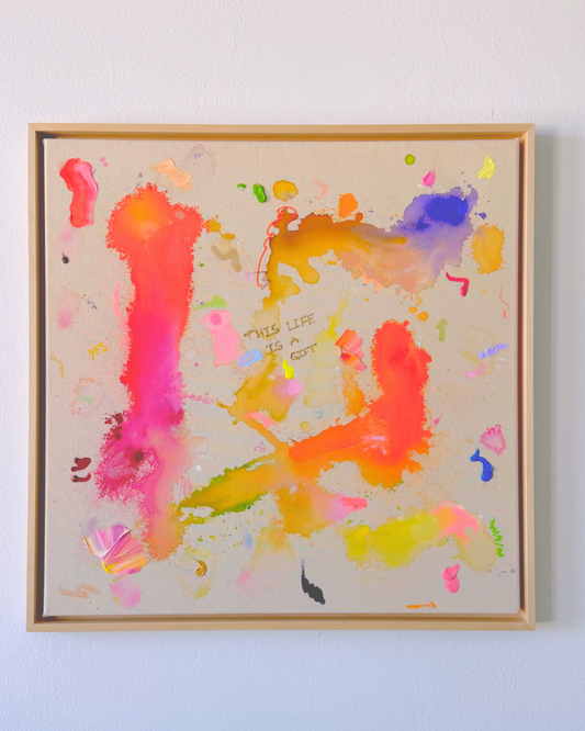THIS LIFE IS A GIFT 60x60cm
