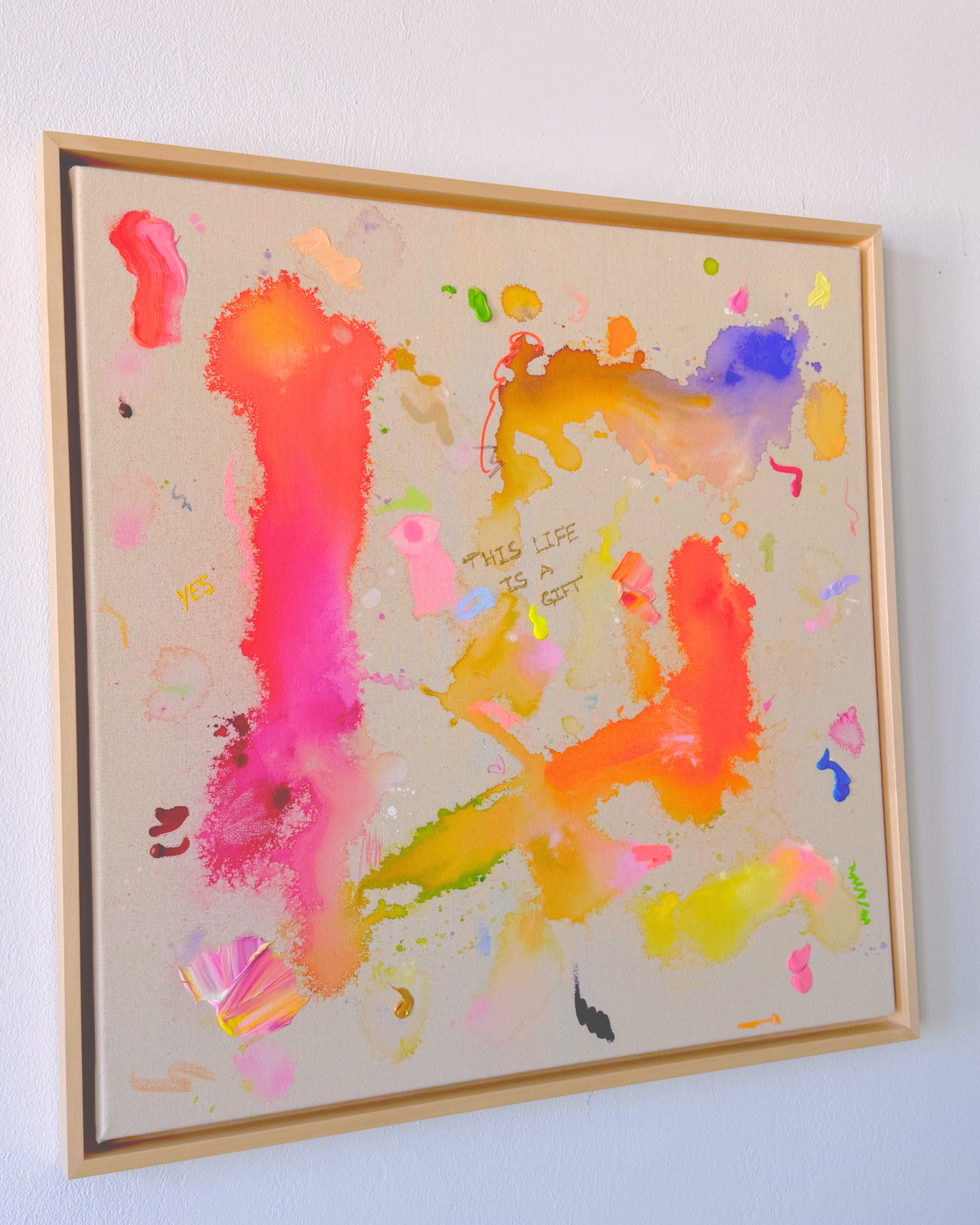 THIS LIFE IS A GIFT 60x60cm