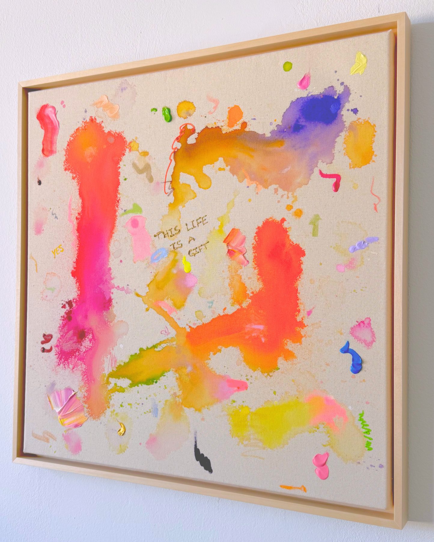 THIS LIFE IS A GIFT 60x60cm