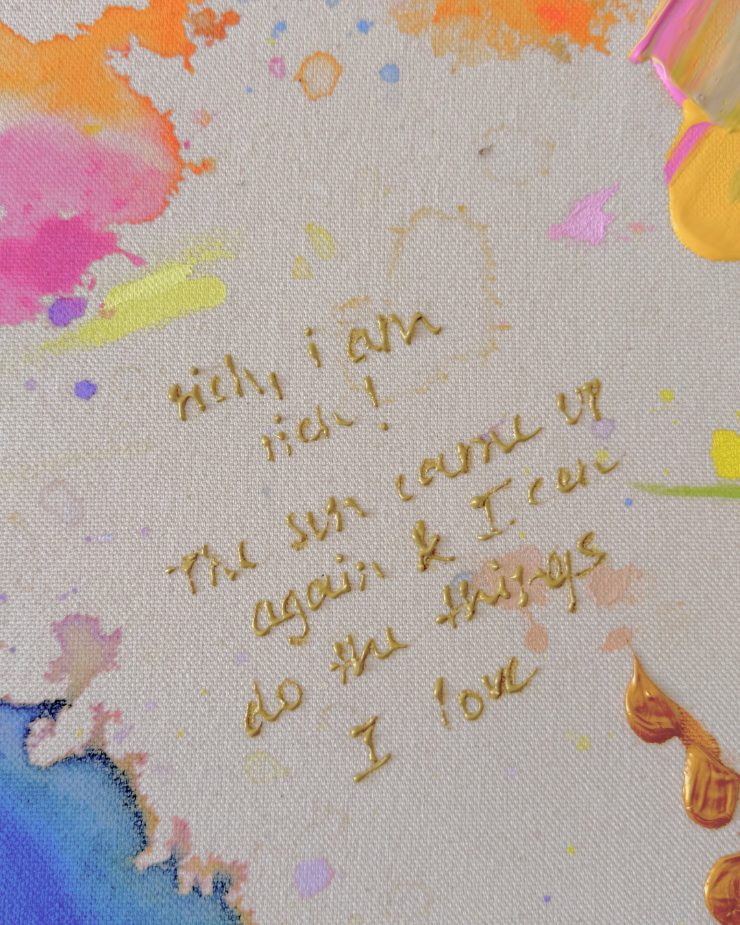 rich! i am rich 60x60cm