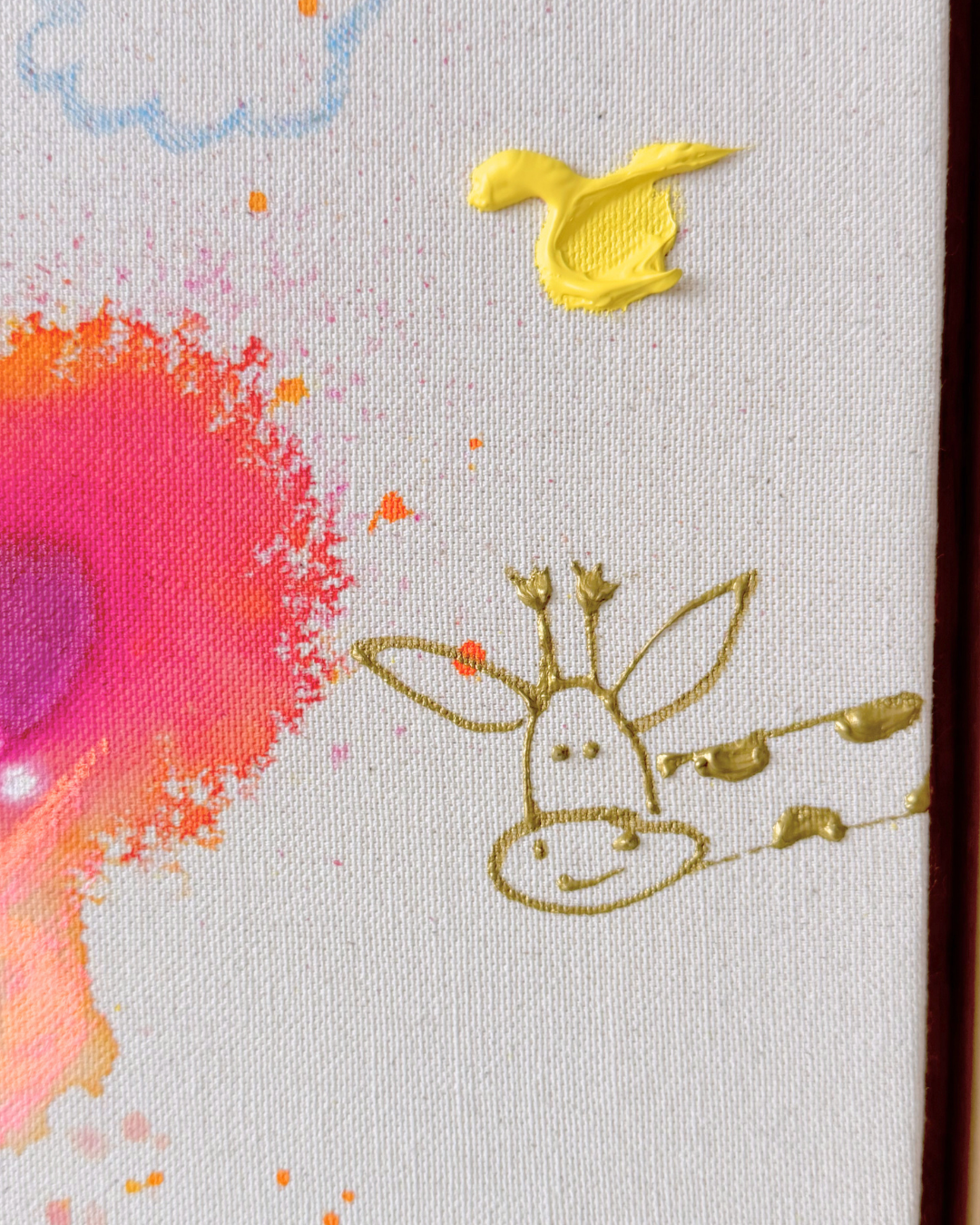 ICH WÜNSCH DIR Giraffe 40x50cm