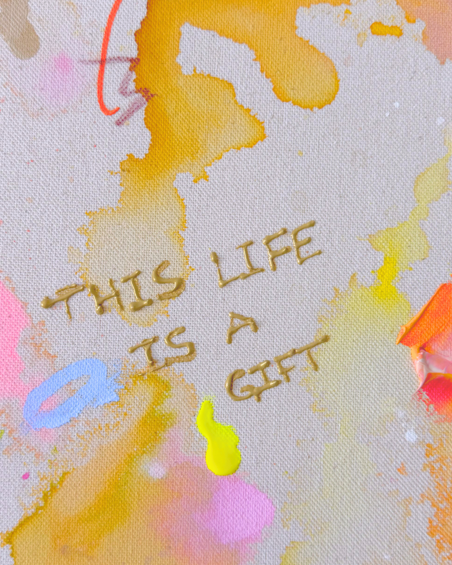 THIS LIFE IS A GIFT 60x60cm