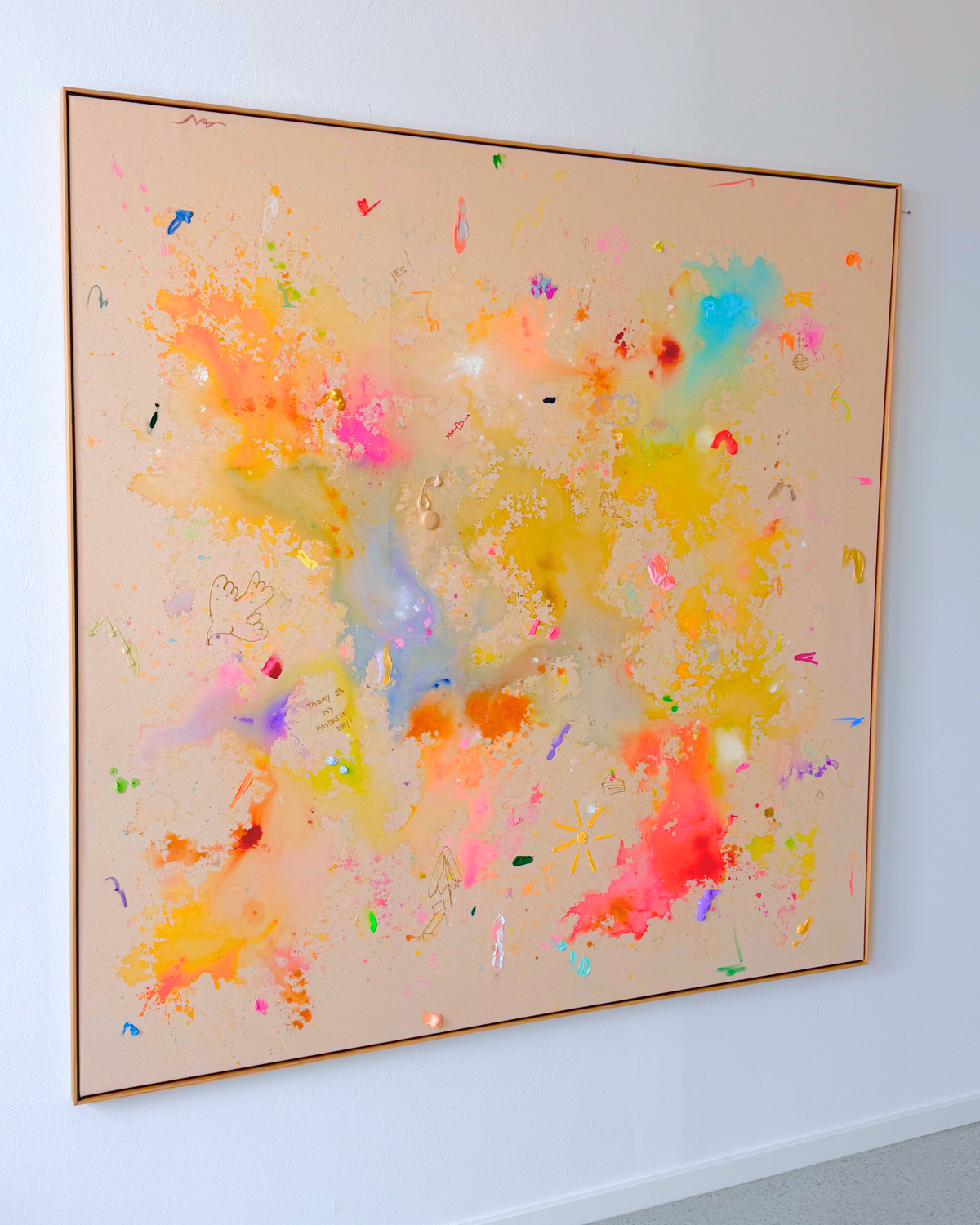 TODAY IS MY FAVORITE DAY 160x160cm