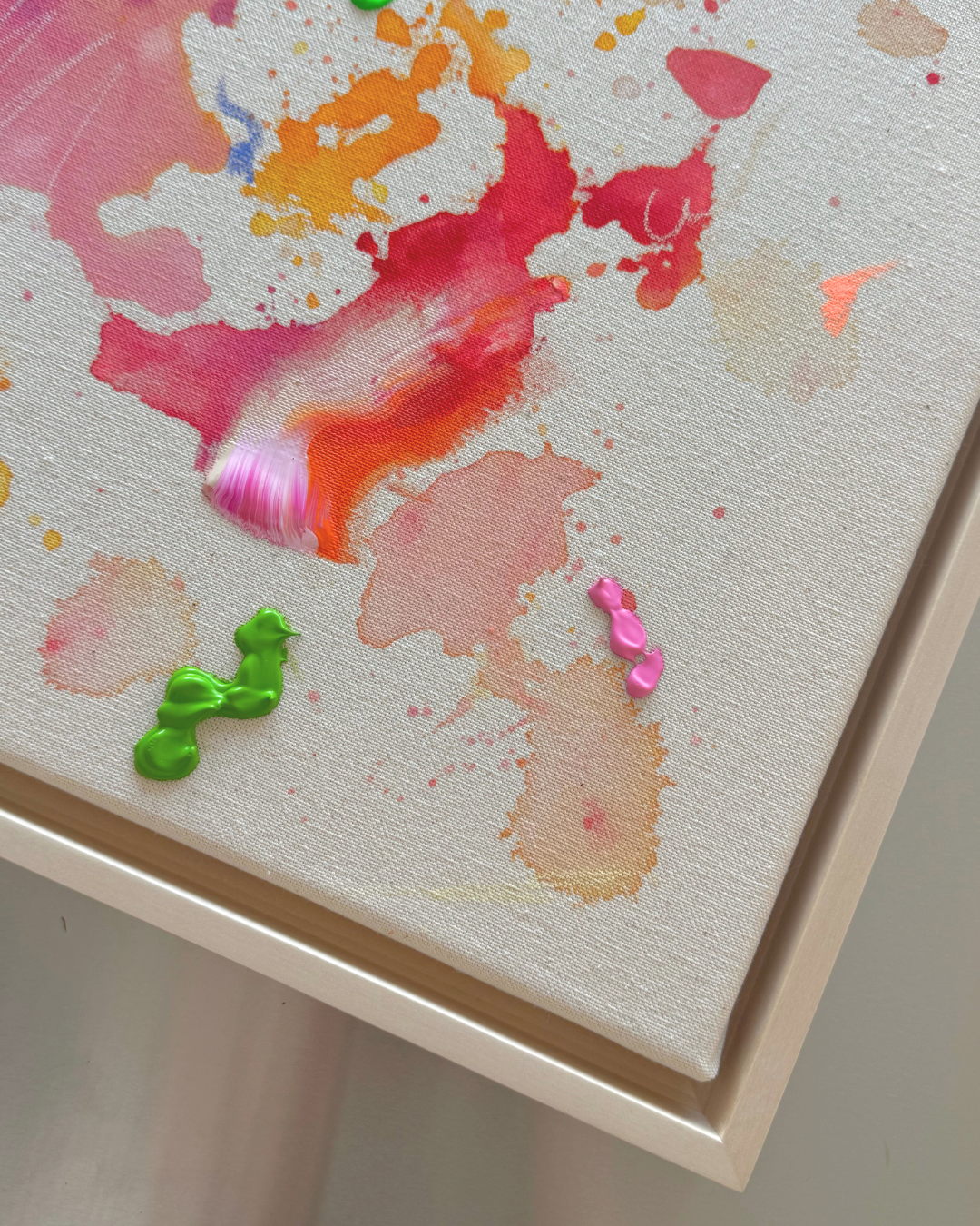 DAS LEBEN IST SCHÖN 40x40cm