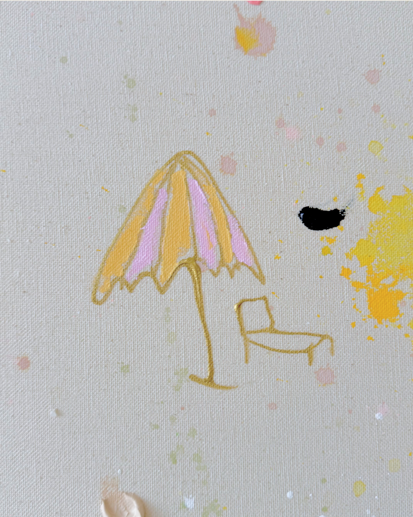 ICH WÜNSCH DIR Regenbogen 110x90cm