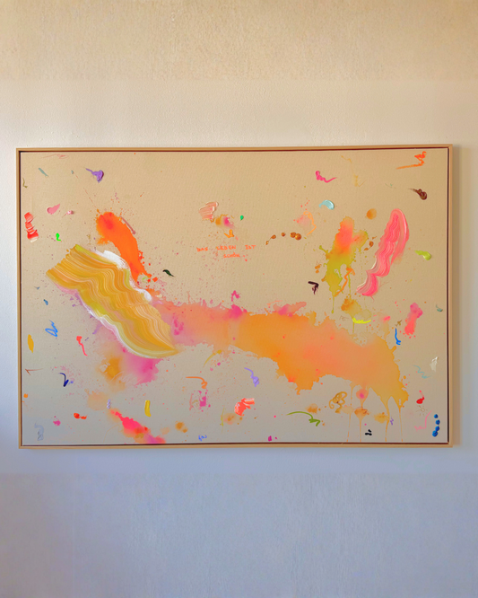 DAS LEBEN IST SCHÖN 160x110cm