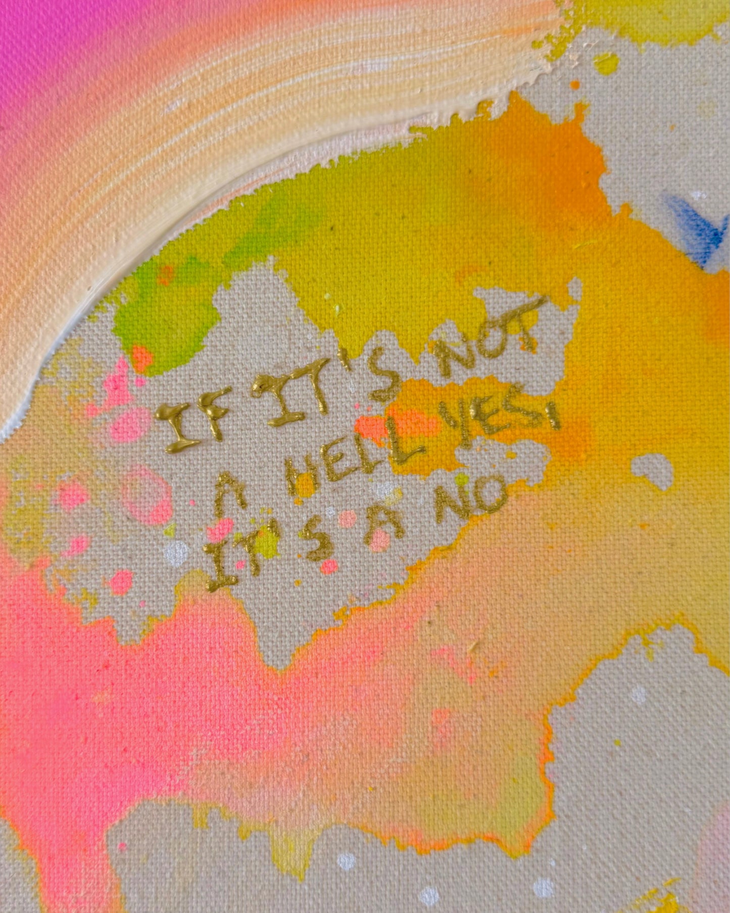 IF IT'S NOT A HELL YES, IT'S A NO 30x30cm