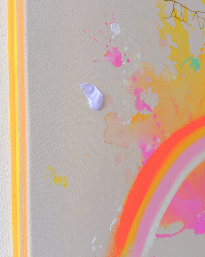 ICH WÜNSCH DIR Regenbogen 110x90cm