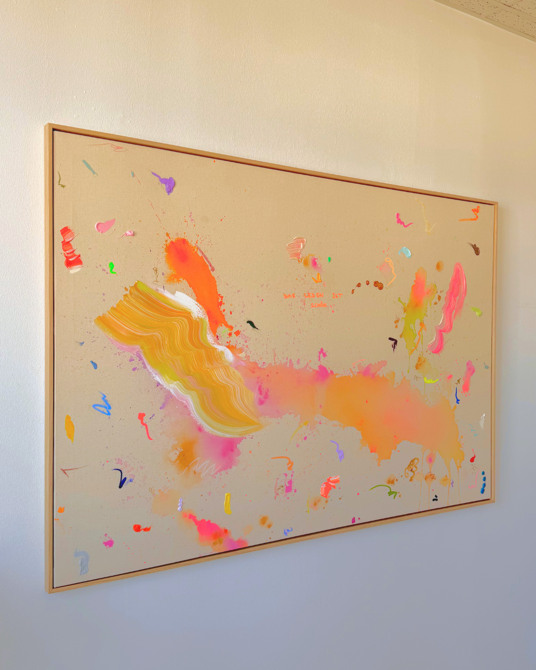 DAS LEBEN IST SCHÖN 160x110cm