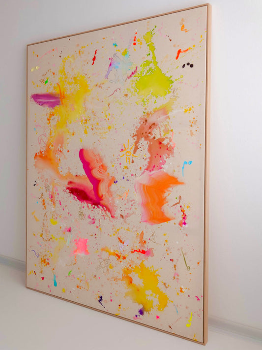 LIFE IS BEAUTIFUL & I HAVE TIME 150x200cm EXTRA TIEF