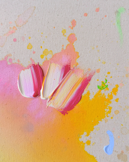 DAS LEBEN IST SCHÖN 60x60cm