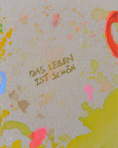 DAS LEBEN IST SCHÖN 60x60cm