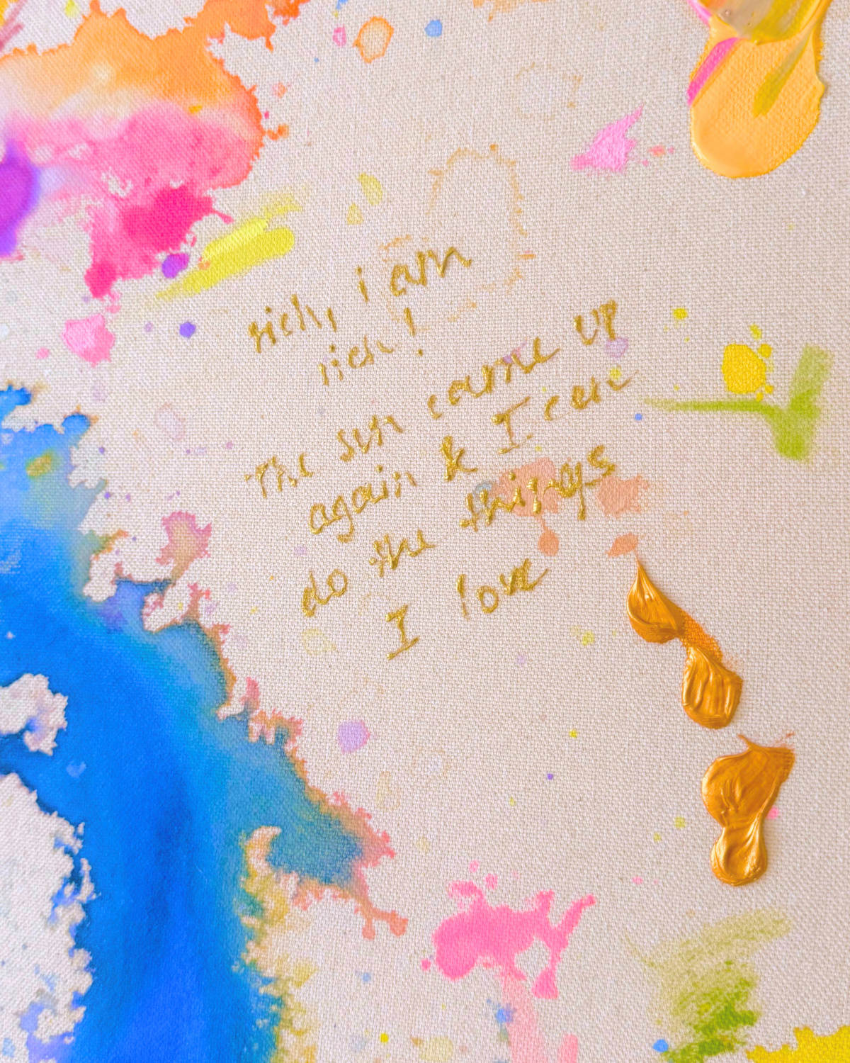 rich! i am rich 60x60cm