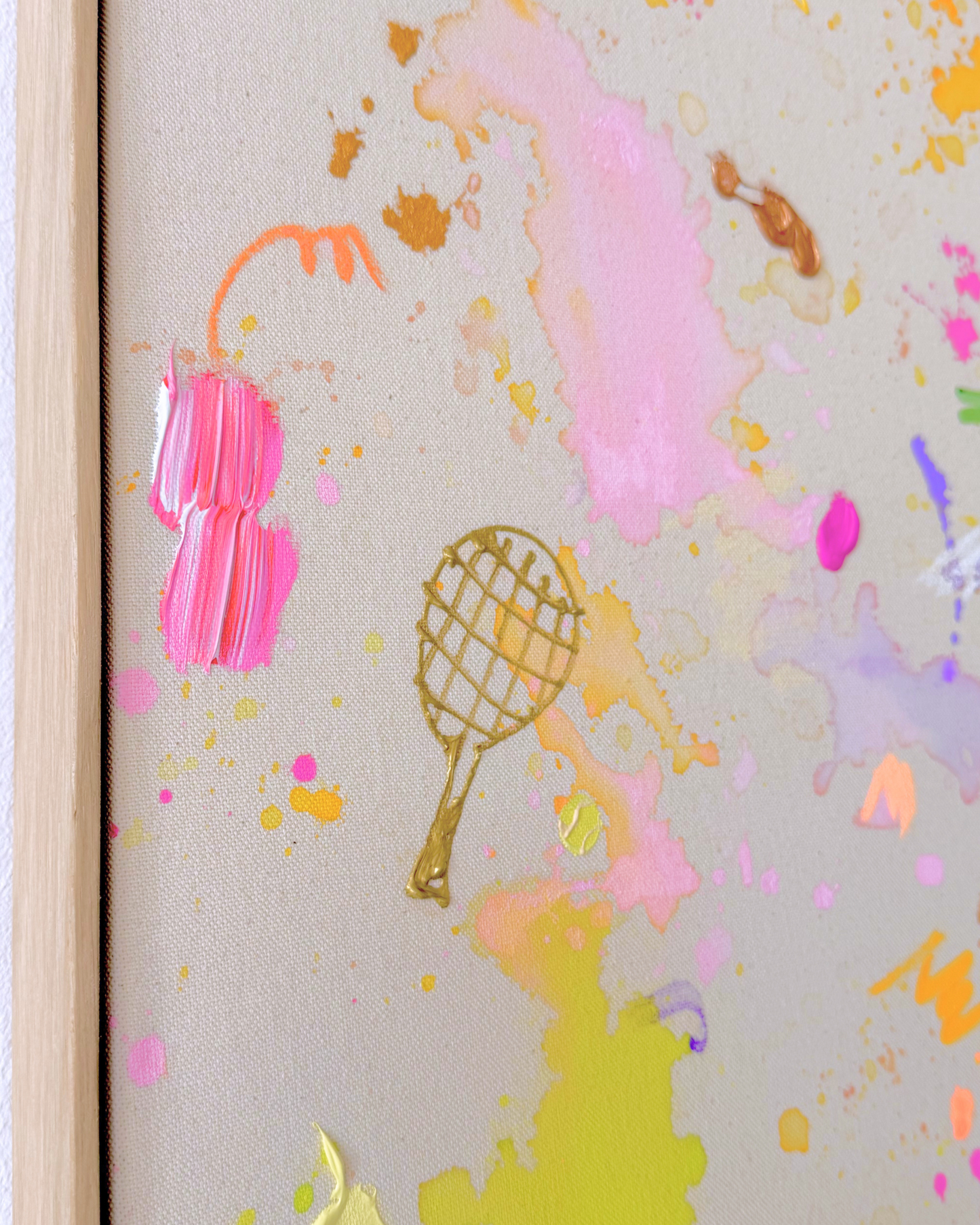 ICH WÜNSCH DIR Tennis 60x60cm