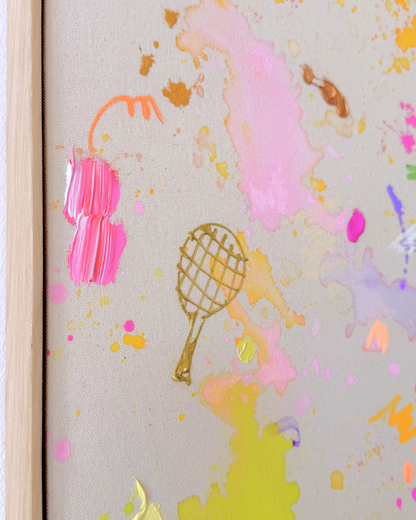 ICH WÜNSCH DIR Tennis 60x60cm