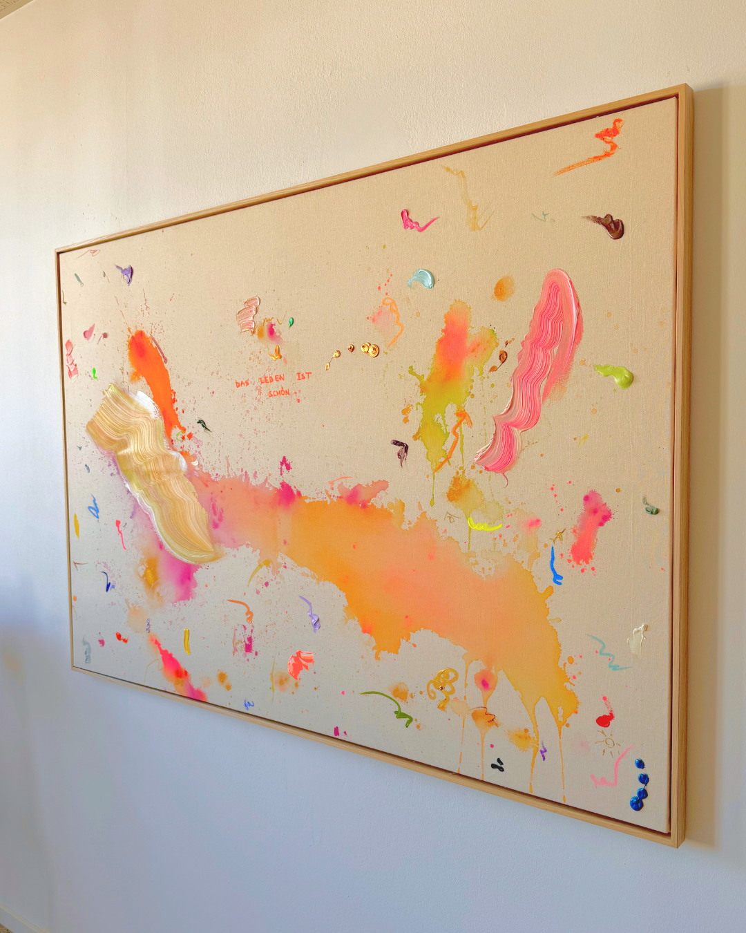 DAS LEBEN IST SCHÖN 160x110cm