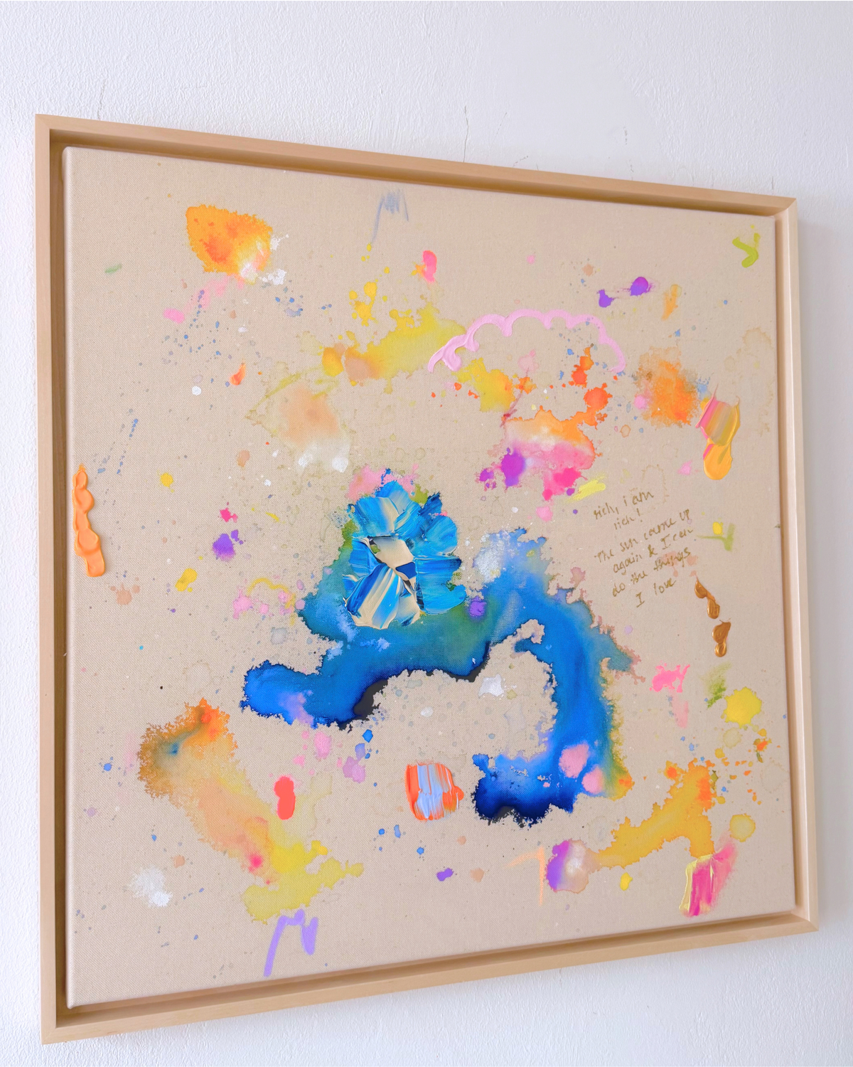 rich! i am rich 60x60cm
