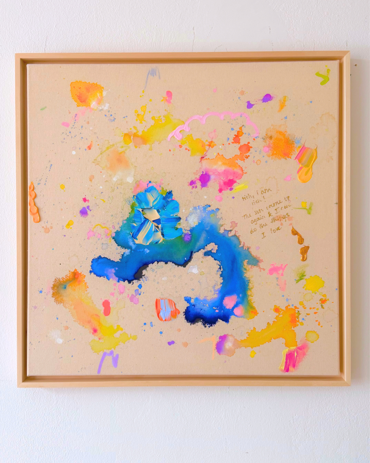 rich! i am rich 60x60cm
