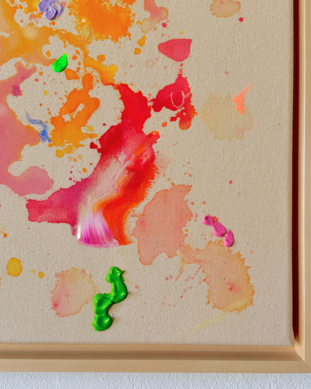 DAS LEBEN IST SCHÖN 40x40cm