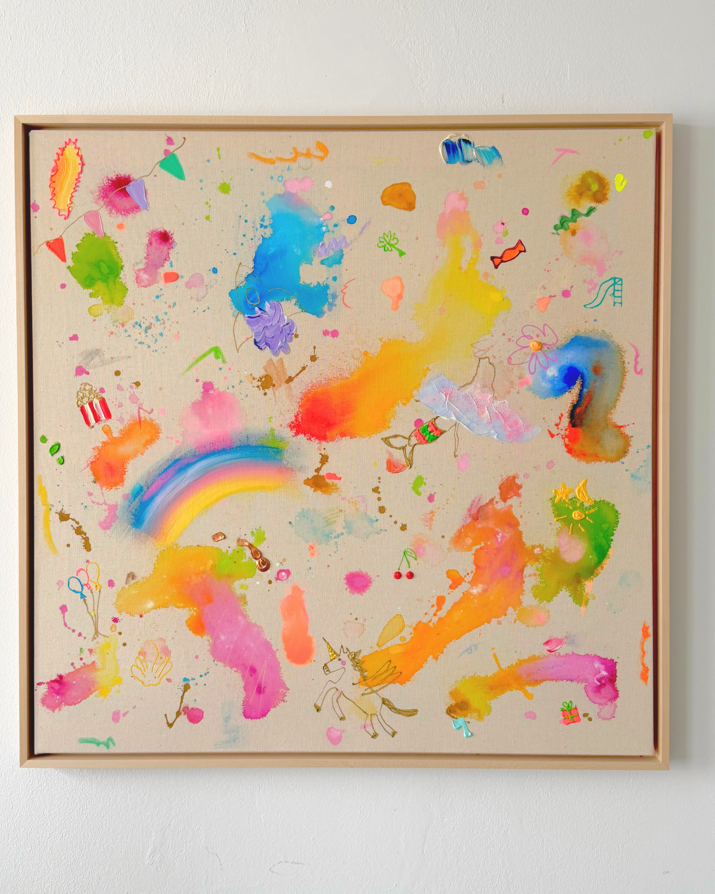 ICH WÜNSCH DIR 80x80cm