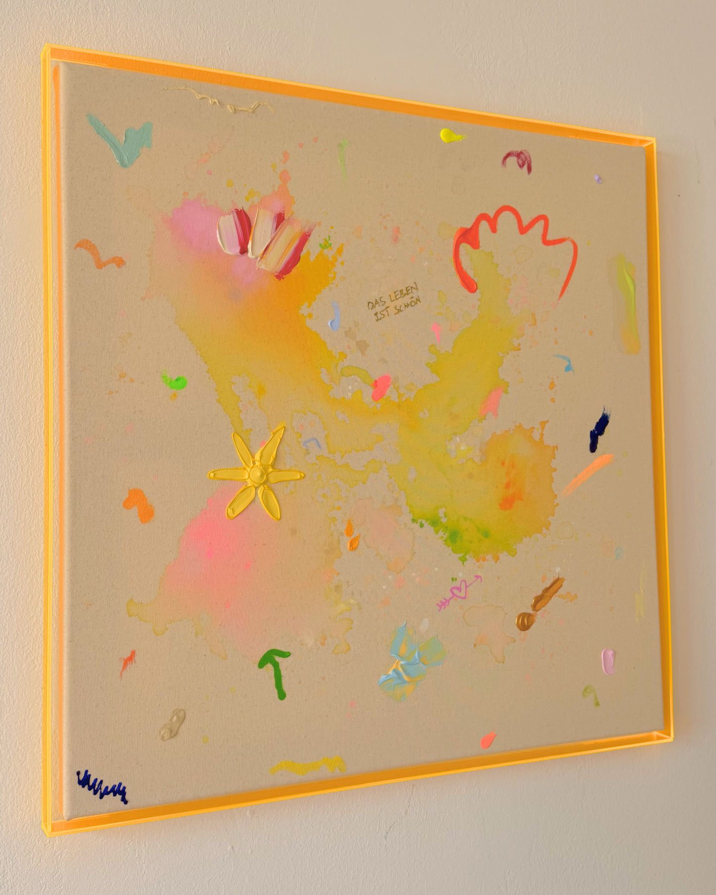 DAS LEBEN IST SCHÖN 60x60cm