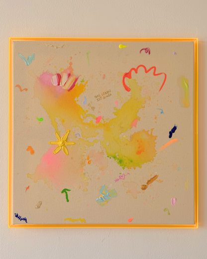DAS LEBEN IST SCHÖN 60x60cm