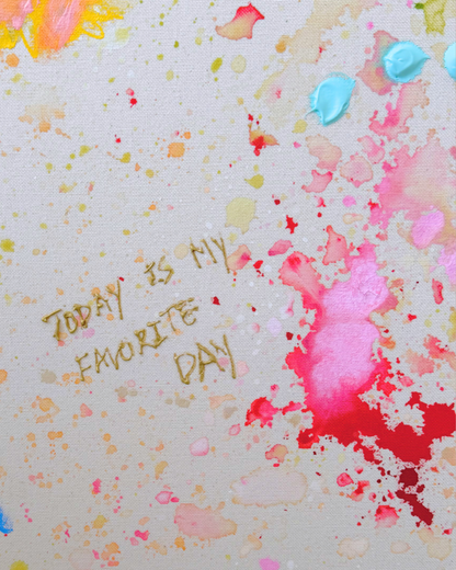 TODAY IS MY FAVORITE DAY Zwillingswerk 2x 170x130cm