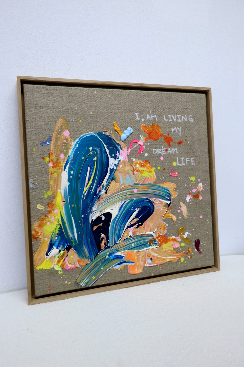 I AM LIVING MY DREAM LIVE 53x53cm