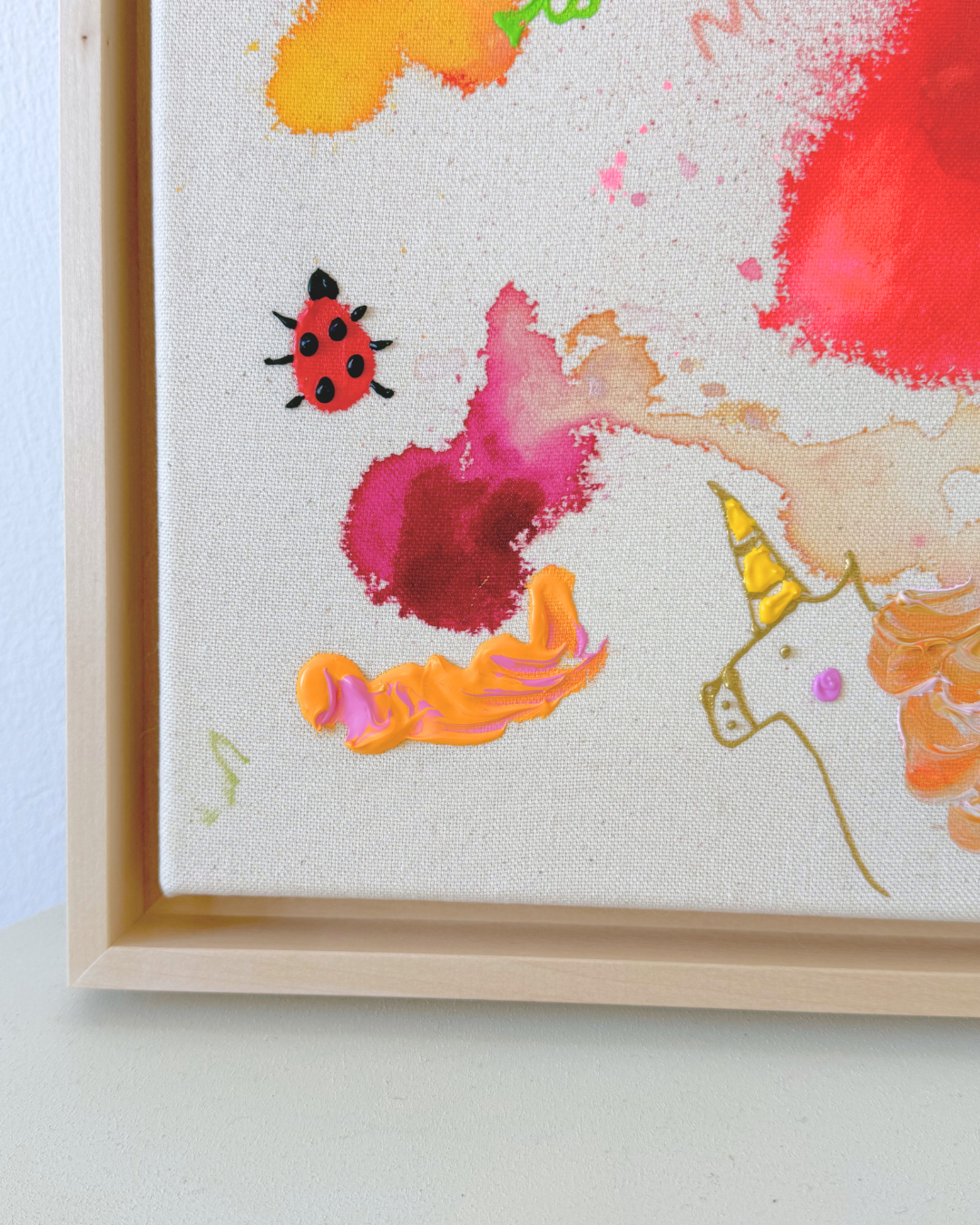 ICH WÜNSCH DIR Marienkäfer 30x40cm