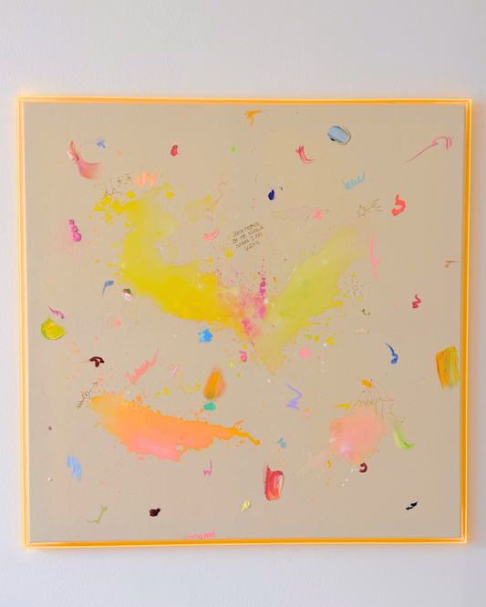 SOMETHING IN ME KNOWS WHERE I AM GOING 100x100cm
