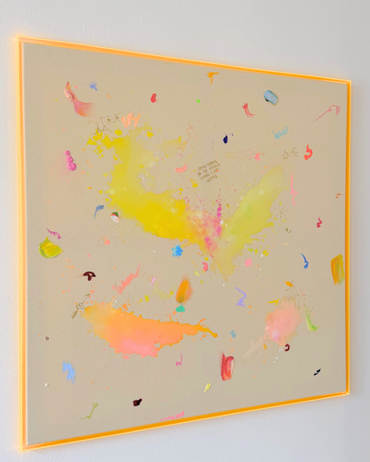 SOMETHING IN ME KNOWS WHERE I AM GOING 100x100cm
