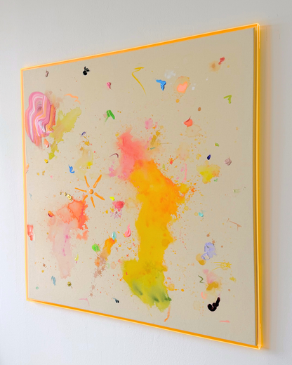 SPRUNG INS KALTE WASSER 110x110cm