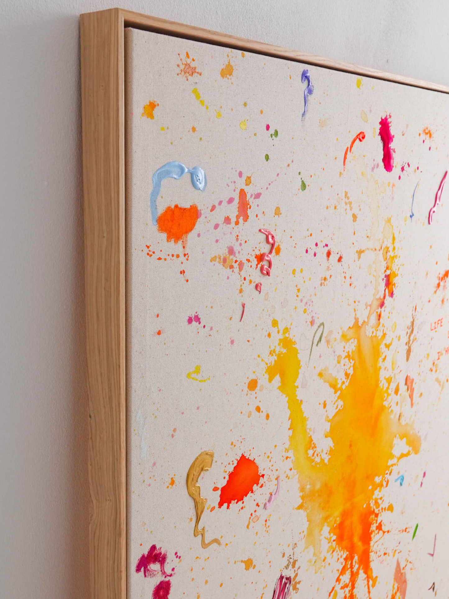 LIFE IS BEAUTIFUL & I HAVE TIME 180x140cm EXTRA TIEF