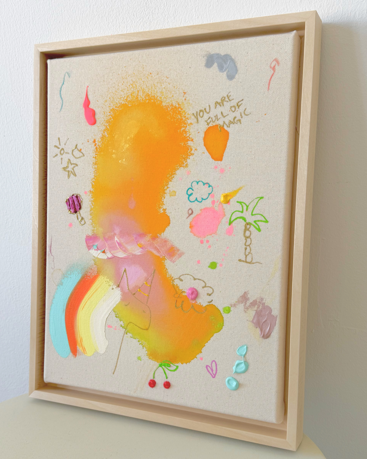 ICH WÜNSCH DIR Einhorn 30x40cm