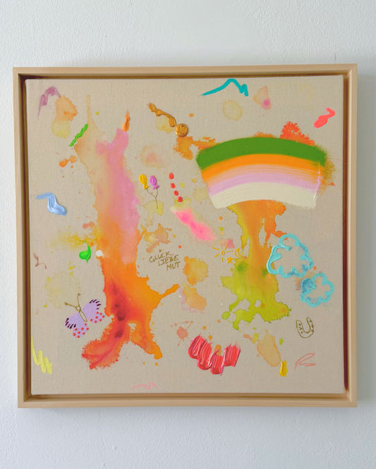 ICH WÜNSCH DIR Schmetterling 50x50cm