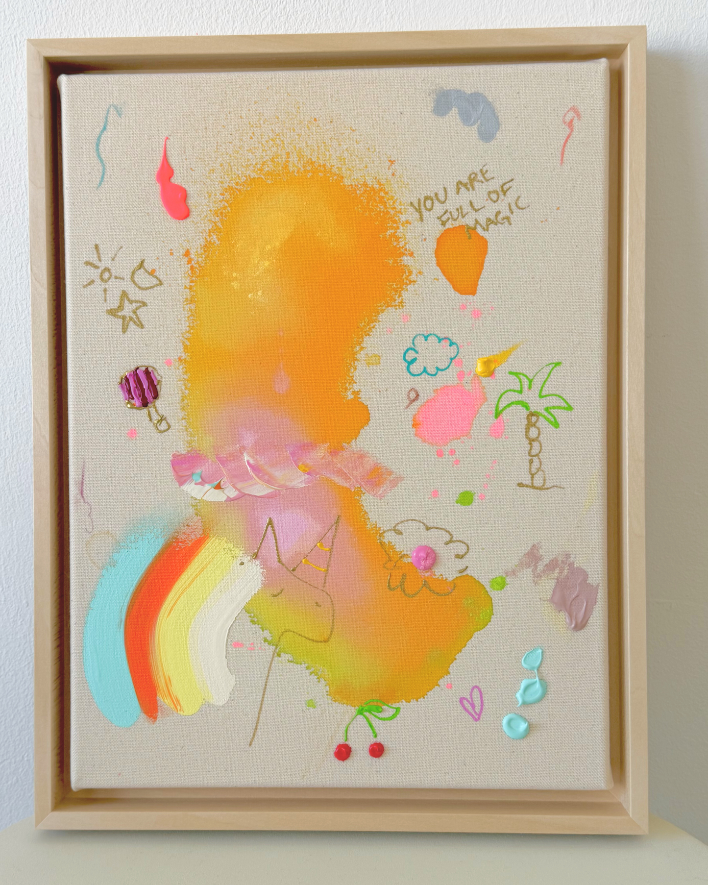 ICH WÜNSCH DIR Einhorn 30x40cm