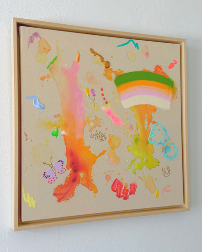 ICH WÜNSCH DIR Schmetterling 50x50cm