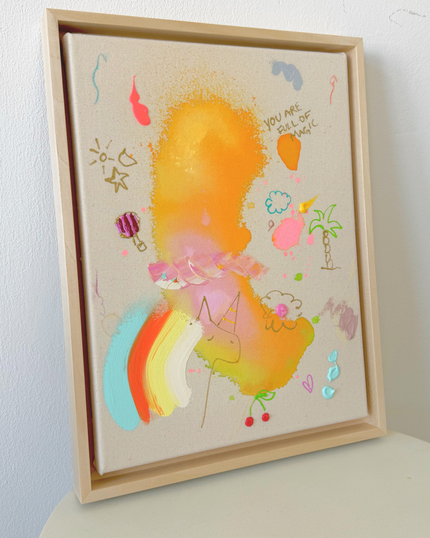 ICH WÜNSCH DIR Einhorn 30x40cm