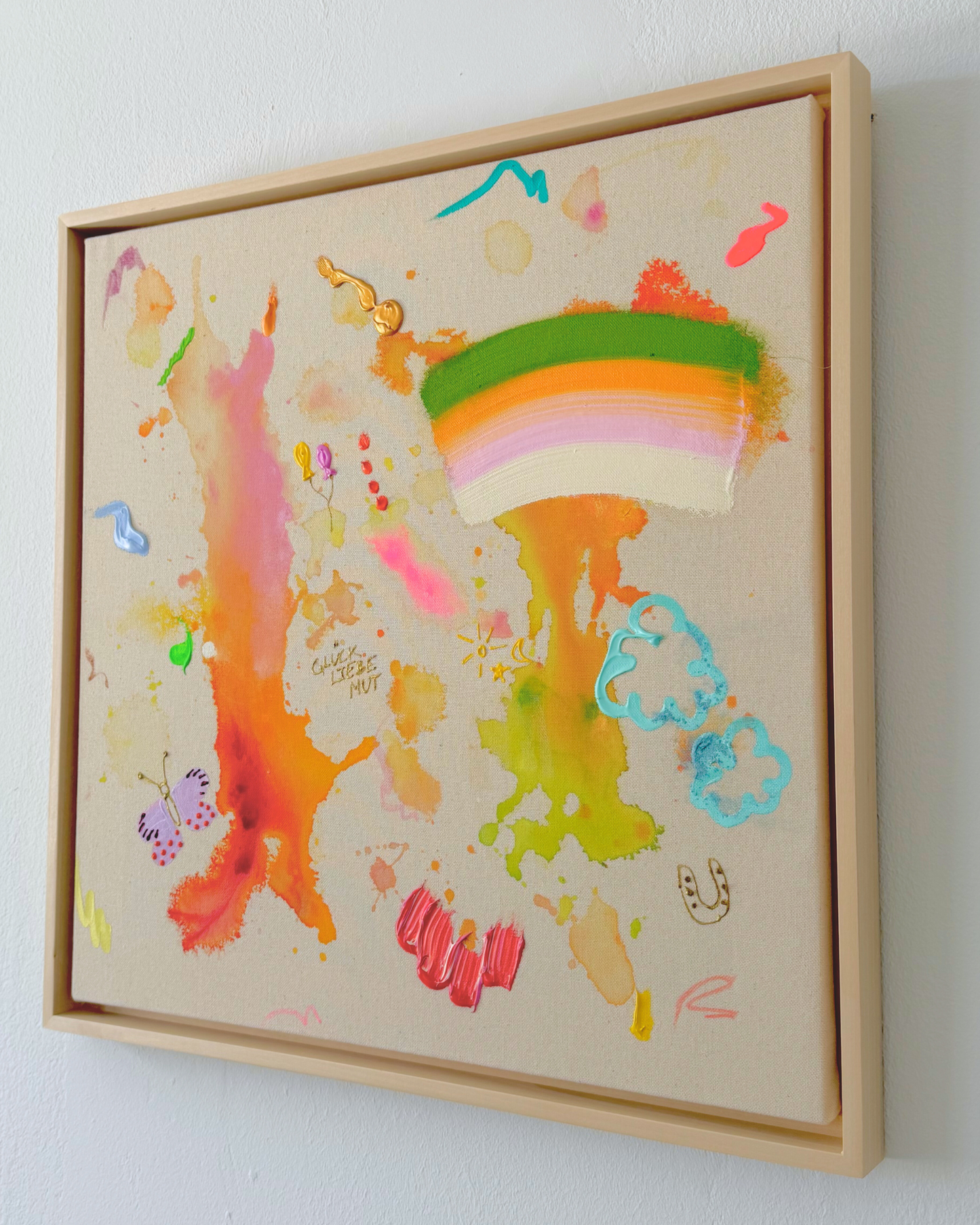 ICH WÜNSCH DIR Schmetterling 50x50cm