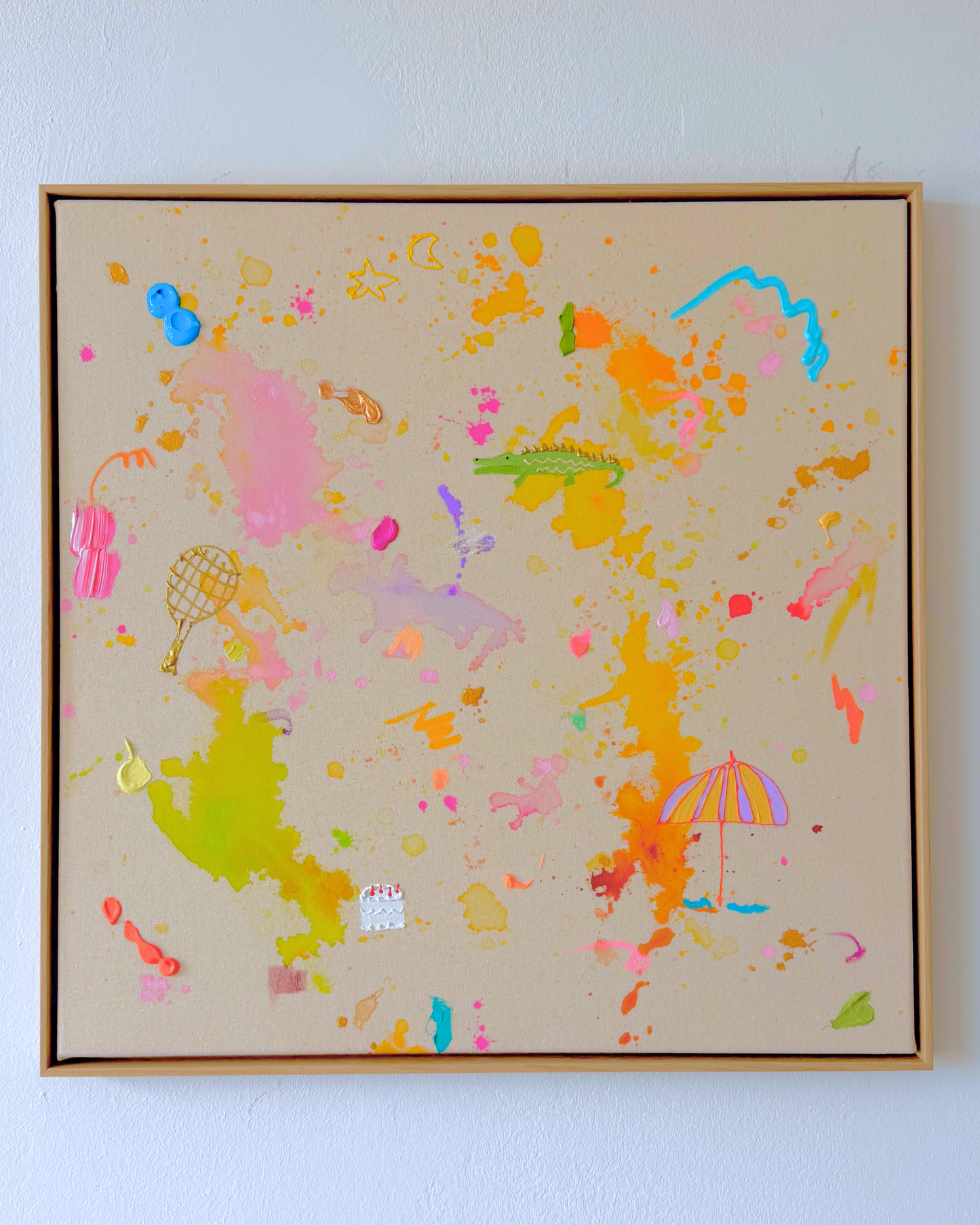 ICH WÜNSCH DIR Tennis 60x60cm